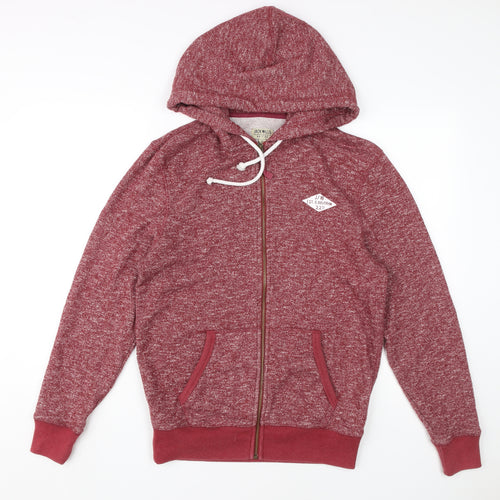 Jack Wills Men's Red Full Zip Hoodie S