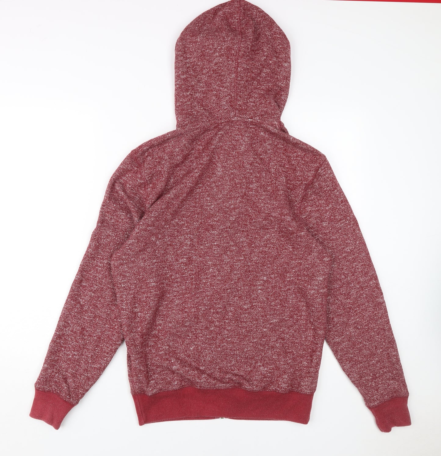 Jack Wills Men's Red Full Zip Hoodie S