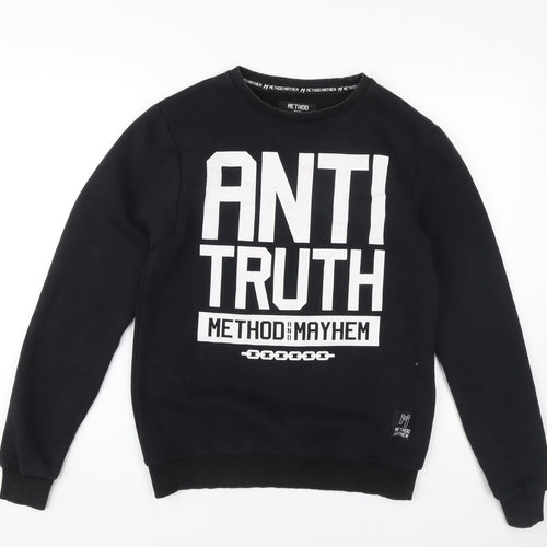 Method and Mayhem Men's Black XS Pullover Sweatshirt