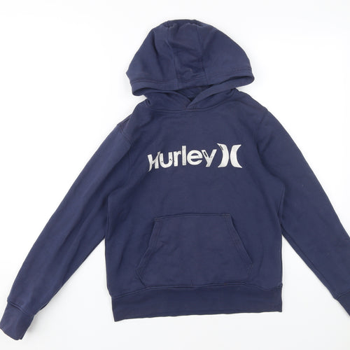 Hurley Boys Blue Pullover Hoodie Size 10-11 Years