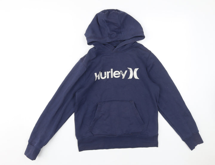 Hurley Boys Blue Pullover Hoodie Size 10-11 Years
