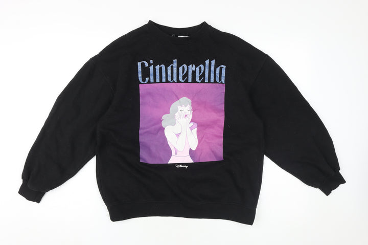 Disney Black XS Women Cinderella Graphic Sweatshirt