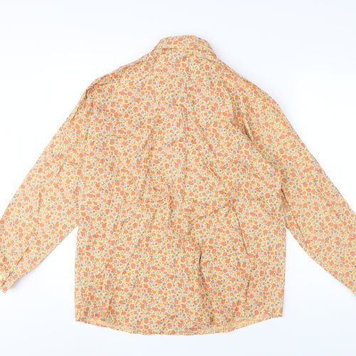 GAP Women's Floral Button-Up Shirt Multicoloured S
