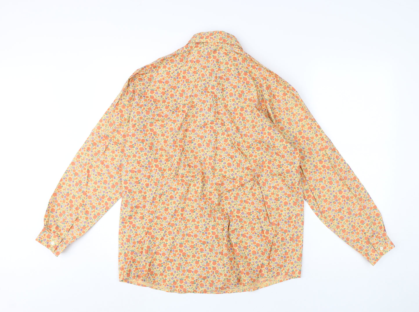 GAP Women's Floral Button-Up Shirt Multicoloured S
