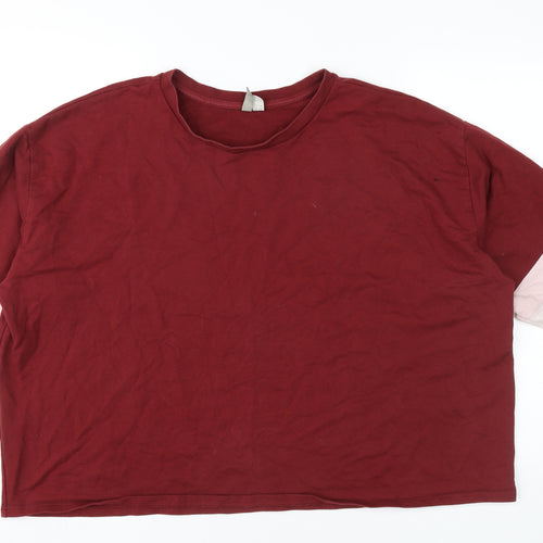 ASOS Women's Red Pullover Sweatshirt Size 22
