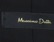 Massimo Dutti Women's Black Cropped Trousers, Size 12
