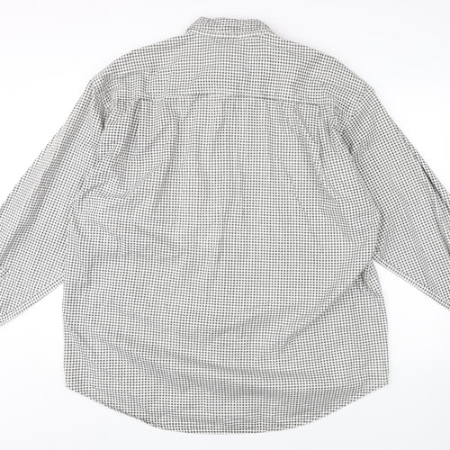 Anvil Men’s Black Checkered Long Sleeve Shirt - L