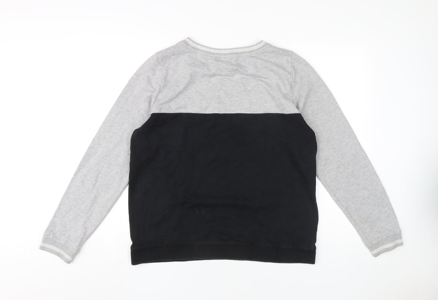 Oasis Women's Grey Black Pullover Sweatshirt L