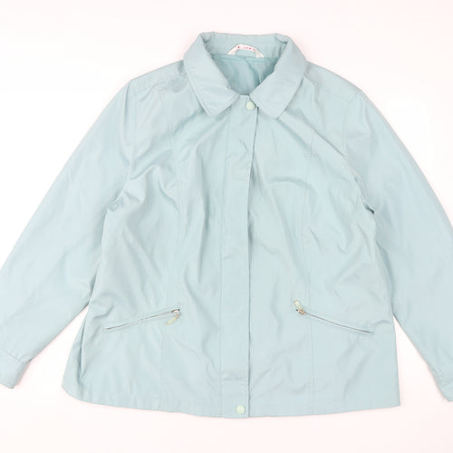 Bonmarché Women's Blue Basic Jacket - Size L