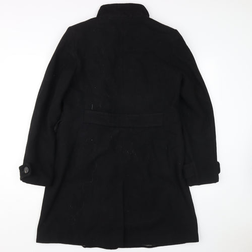 Next Women's Black Wool Blend Pea Coat Size 12