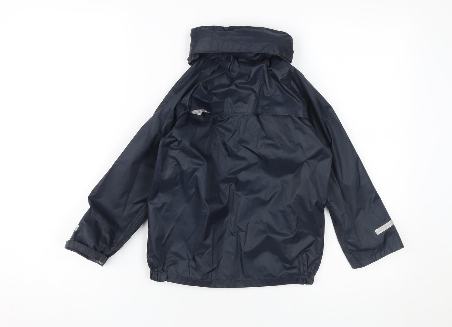 Result Boys Blue Waterproof Hooded Rain Coat XS