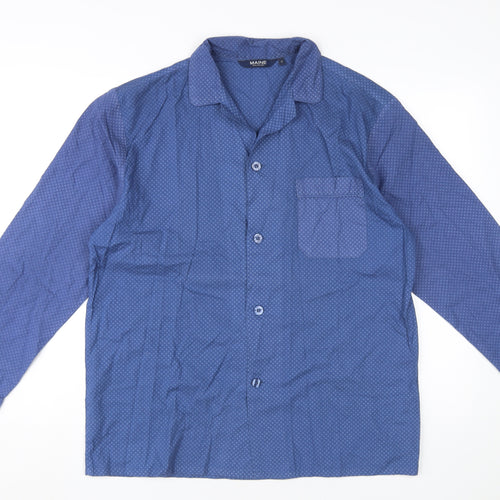 Maine New England Blue Button-Up Shirt M