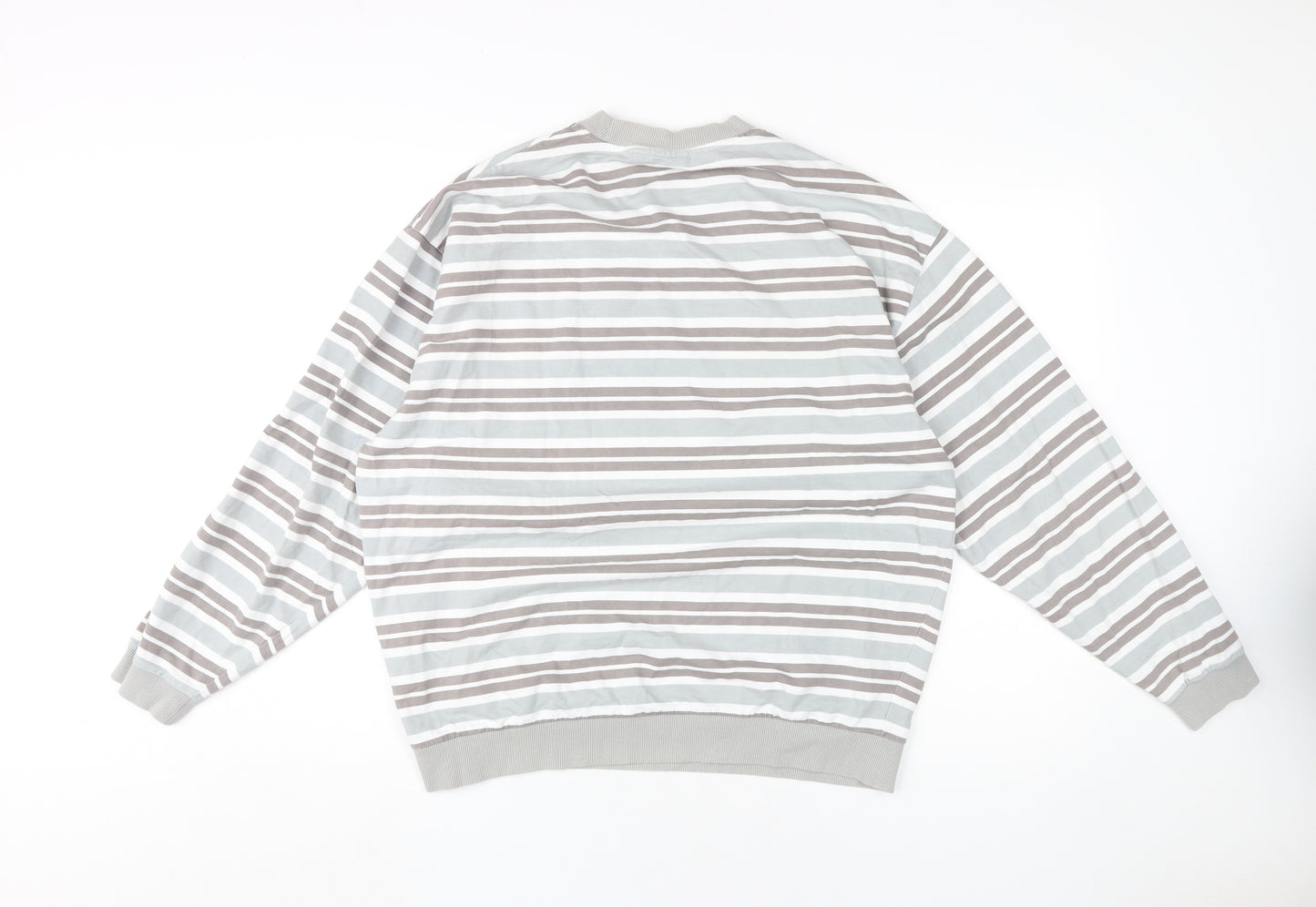 ASOS Men's Medium Multicoloured Striped Crew Neck Sweatshirt