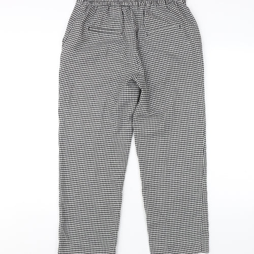 Zara Women's Black Check Dress Pants Size M