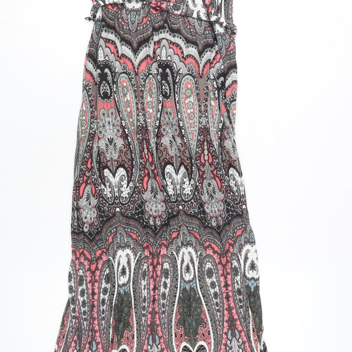 Monsoon Women's Multicoloured Paisley Halter Dress, Size 14
