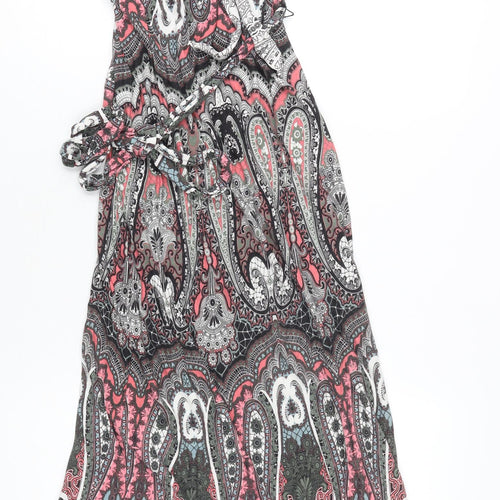 Monsoon Women's Multicoloured Paisley Halter Dress, Size 14
