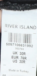 River Island Men's Black Skinny Jeans UK 30R