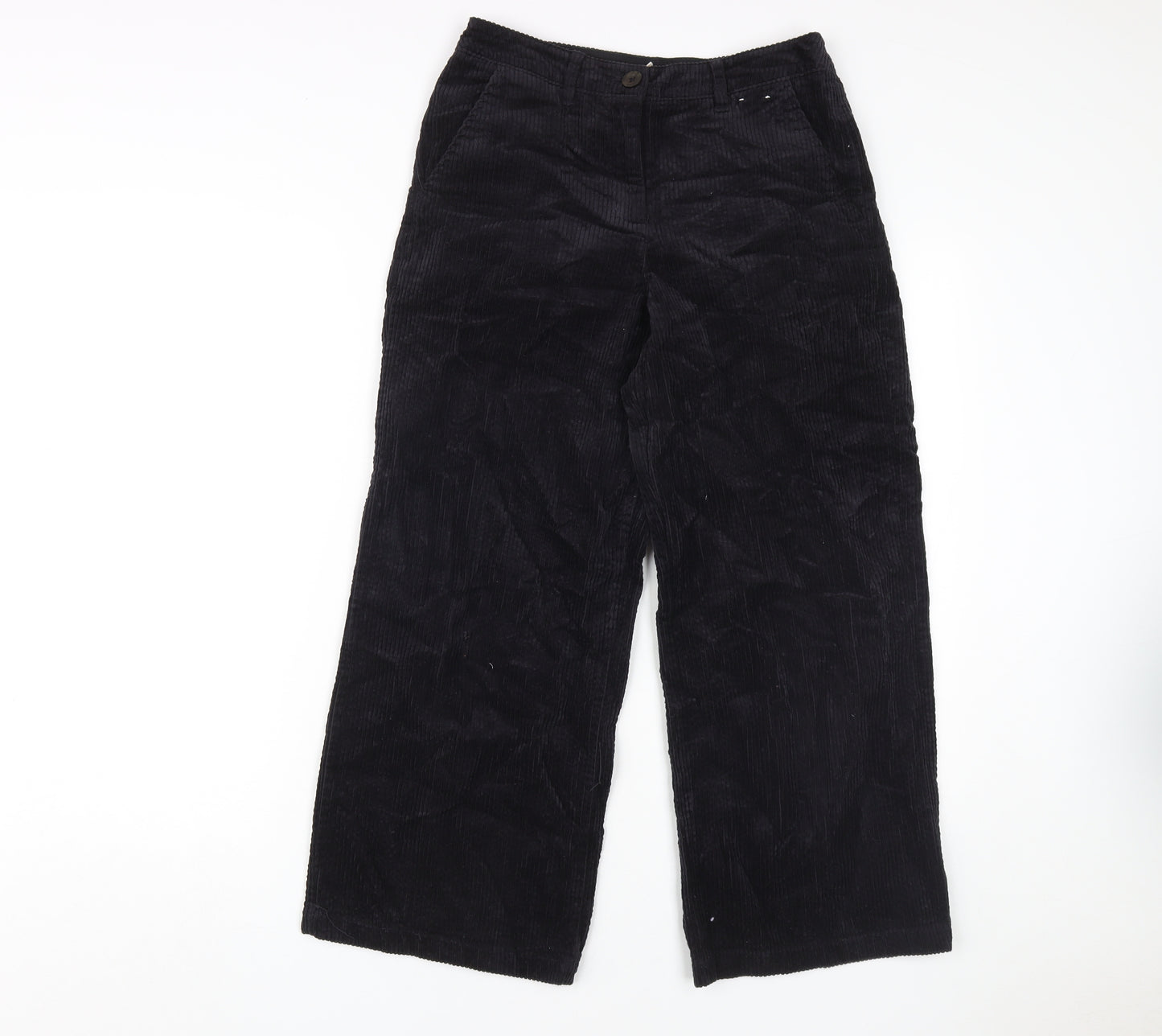 Seasalt Cornwall Women's Black Wide-Leg Trousers Size 8