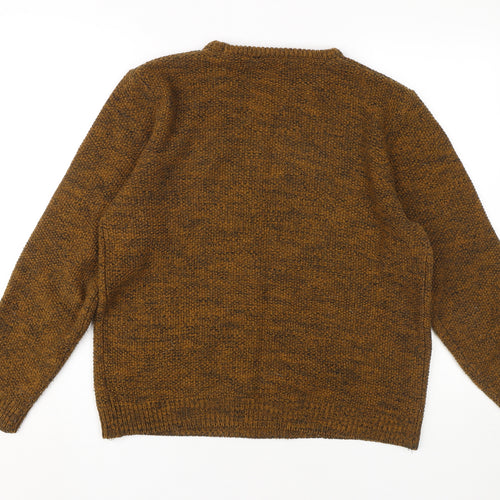 Kensington Eastside Men's Brown Knit Pullover Jumper M