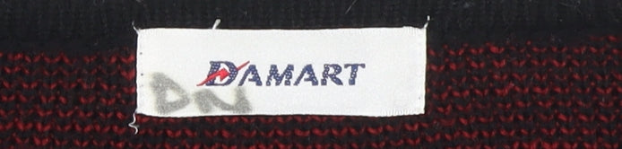 Damart Women's Black Floral Cardigan, Size 12, Embroidered