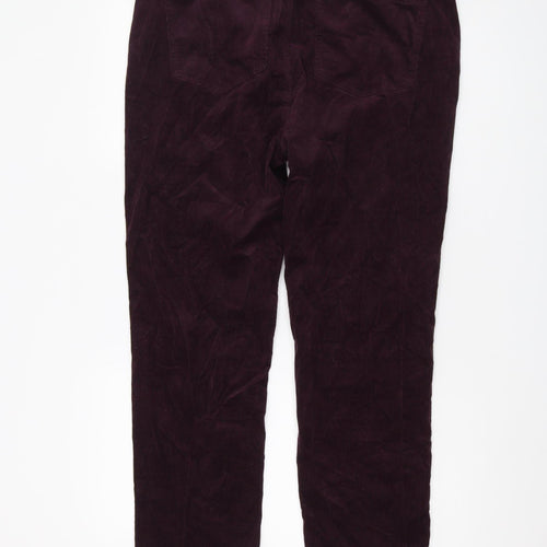 Marks and Spencer Women's Red Corduroy Trousers, Size 18
