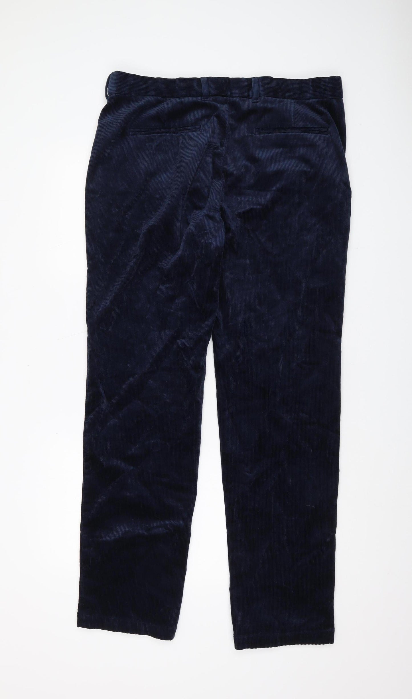 Marks and Spencer Men's Blue Corduroy Trousers 36
