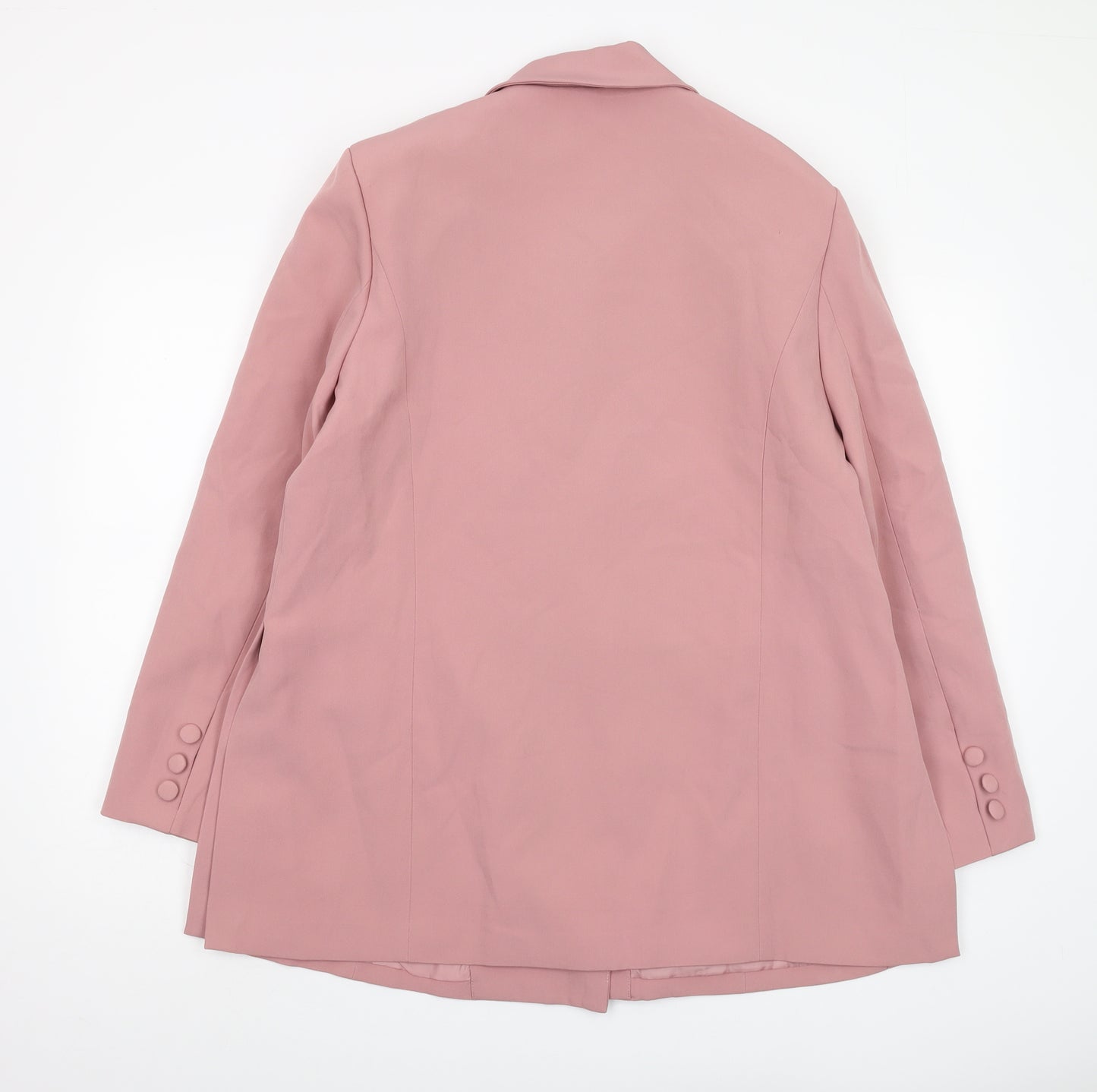 Missguided Women's Pink Blazer Size 16 Double-Breasted