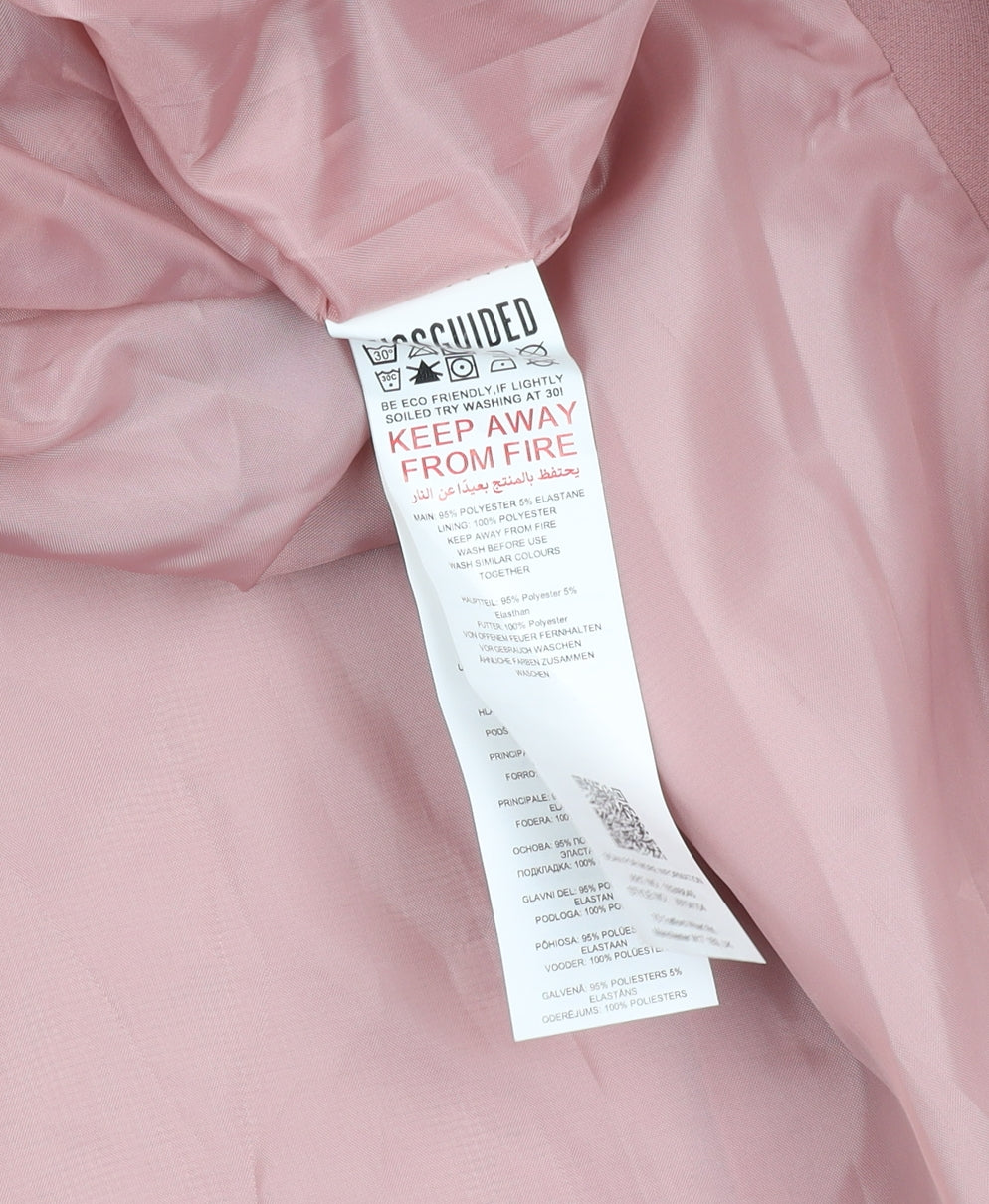 Missguided Women's Pink Blazer Size 16 Double-Breasted
