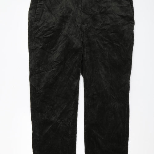 Marks and Spencer Men's Black Corduroy Trousers L