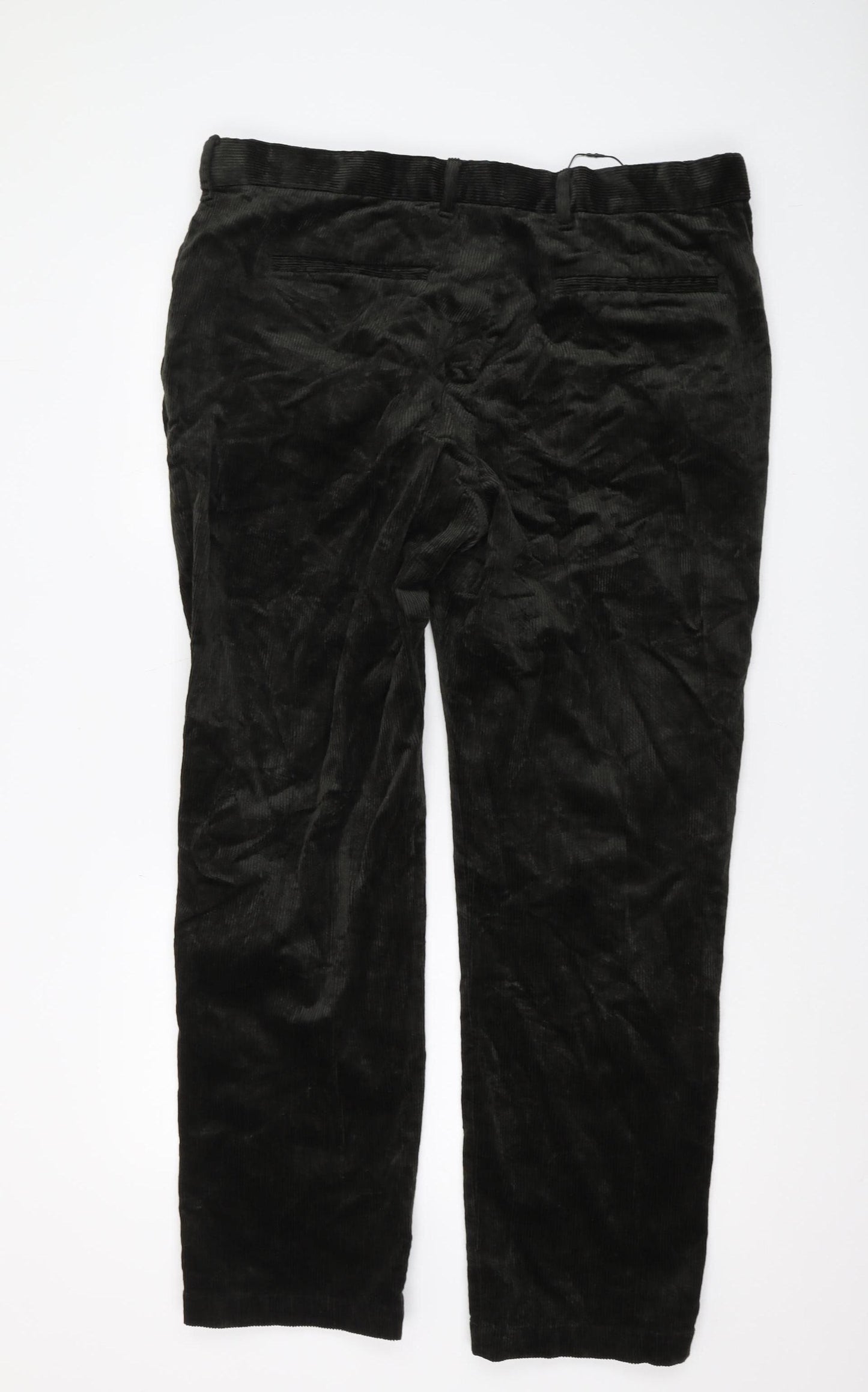 Marks and Spencer Men's Black Corduroy Trousers L