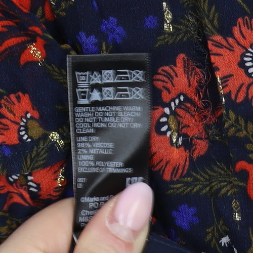 Marks and Spencer Floral Women's Multicoloured Dress Size 10