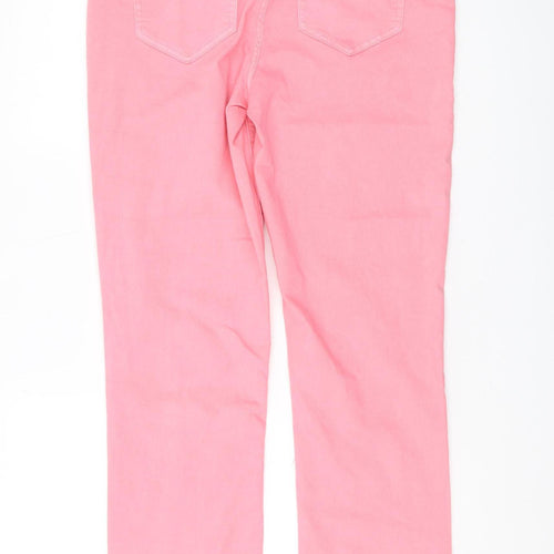 Lands' End Women's Pink Straight Jeans Size 14