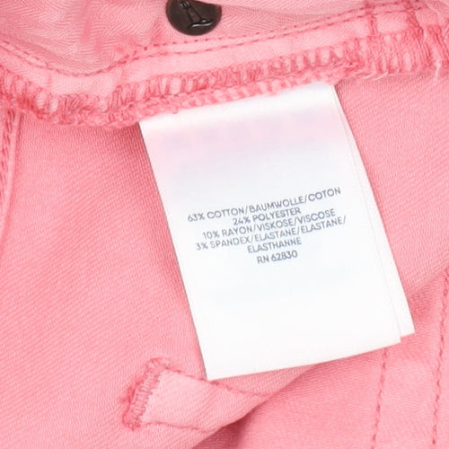 Lands' End Women's Pink Straight Jeans Size 14