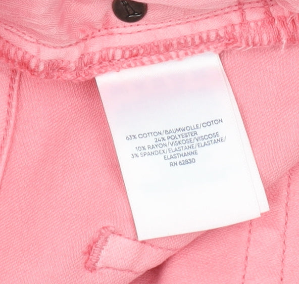 Lands' End Women's Pink Straight Jeans Size 14