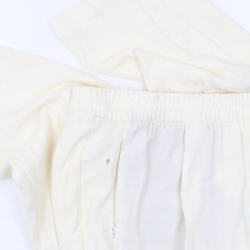 Marks and Spencer Women Ivory Jogger Trousers Size 18