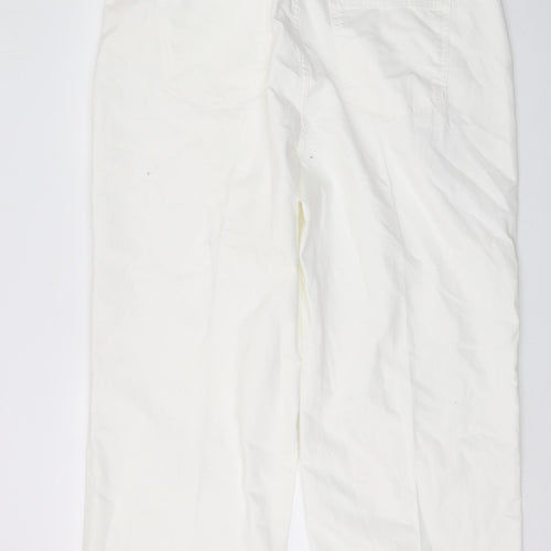 Marks and Spencer Women's White Wide-Leg Jeans Size 22