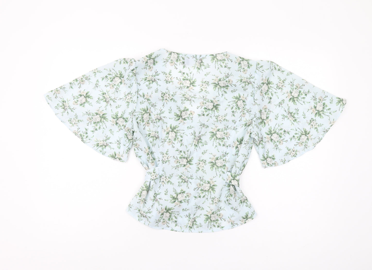 ASOS Design Floral Wrap Blouse, Women’s 10, Multicoloured