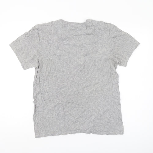 Nike Men's Grey Graphic T-Shirt, Medium, Athletic Fit