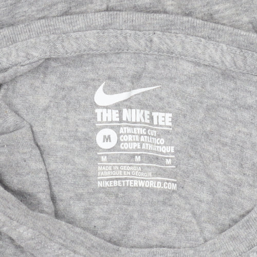Nike Men's Grey Graphic T-Shirt, Medium, Athletic Fit