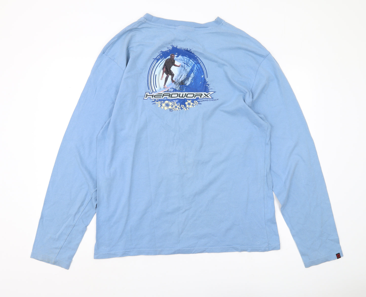 Headworx Men's XL Blue Surfing Long Sleeve T-Shirt
