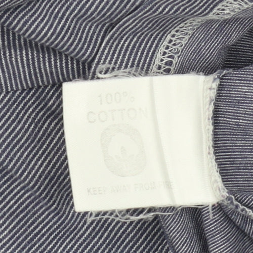 Glenmuir Men’s Grey Striped Polo, Size L