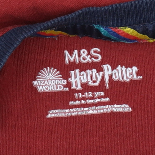 Marks and Spencer Boys' Gryffindor T-Shirt 11-12Y Red