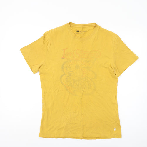 Levi's Men's Yellow Graphic Print T-Shirt M