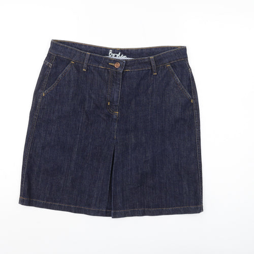 Boden Women's Blue Denim Skirt Size 14 Knee-Length Casual