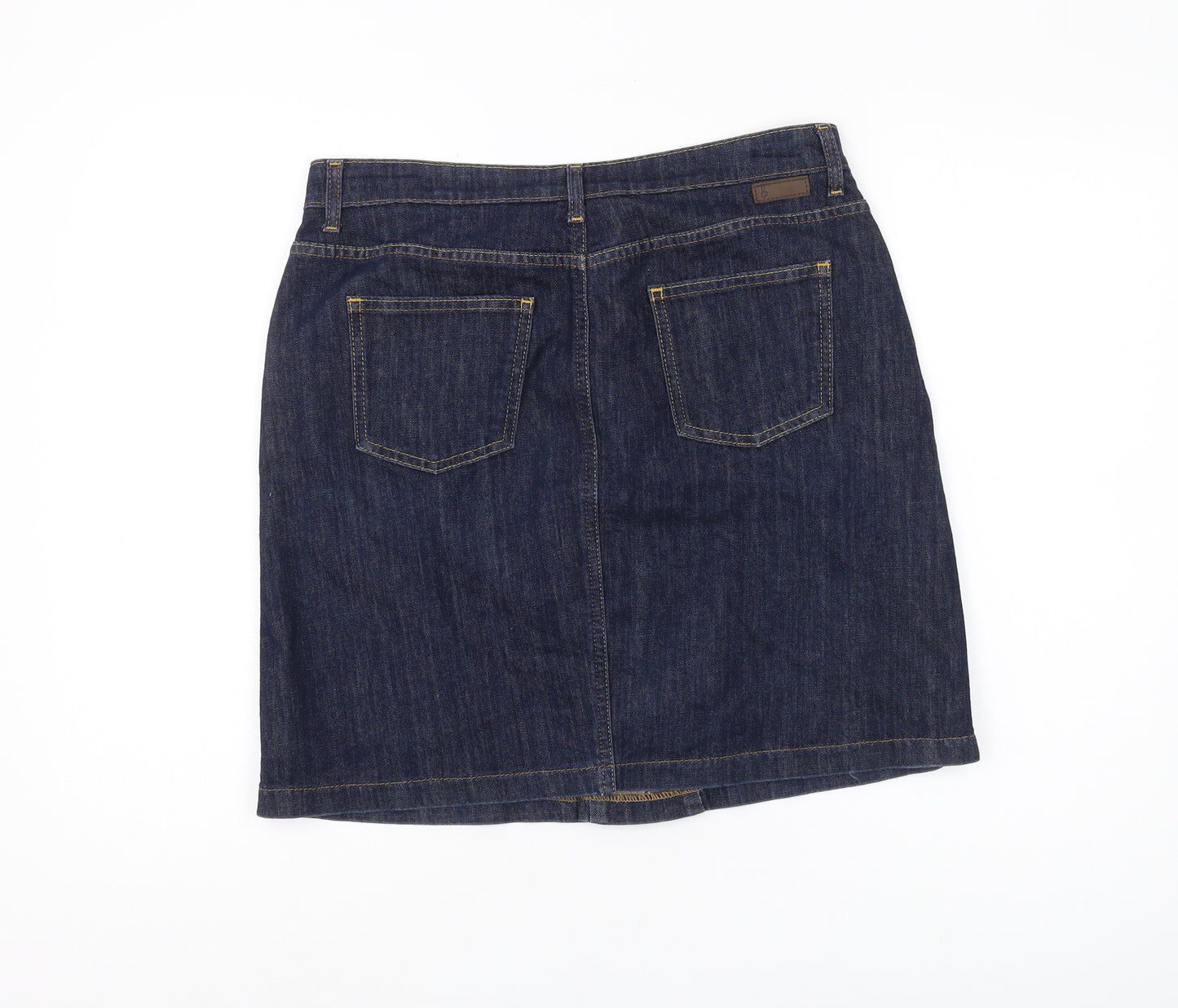 Boden Women's Blue Denim Skirt Size 14 Knee-Length Casual