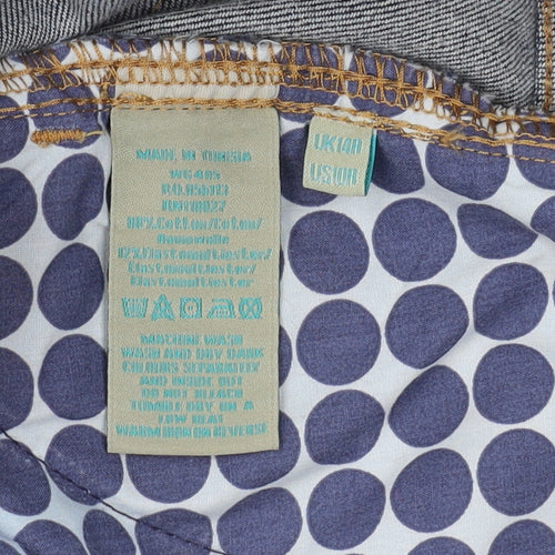 Boden Women's Blue Denim Skirt Size 14 Knee-Length Casual