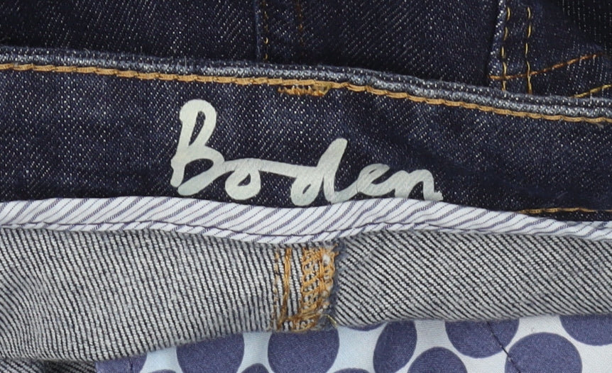 Boden Women's Blue Denim Skirt Size 14 Knee-Length Casual