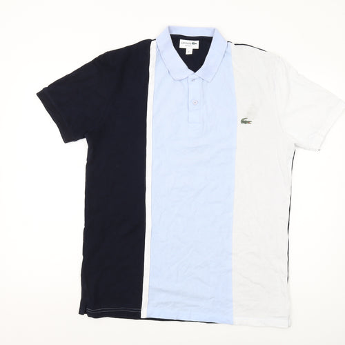 Lacoste Men's Multicoloured Cotton Polo Shirt Size L