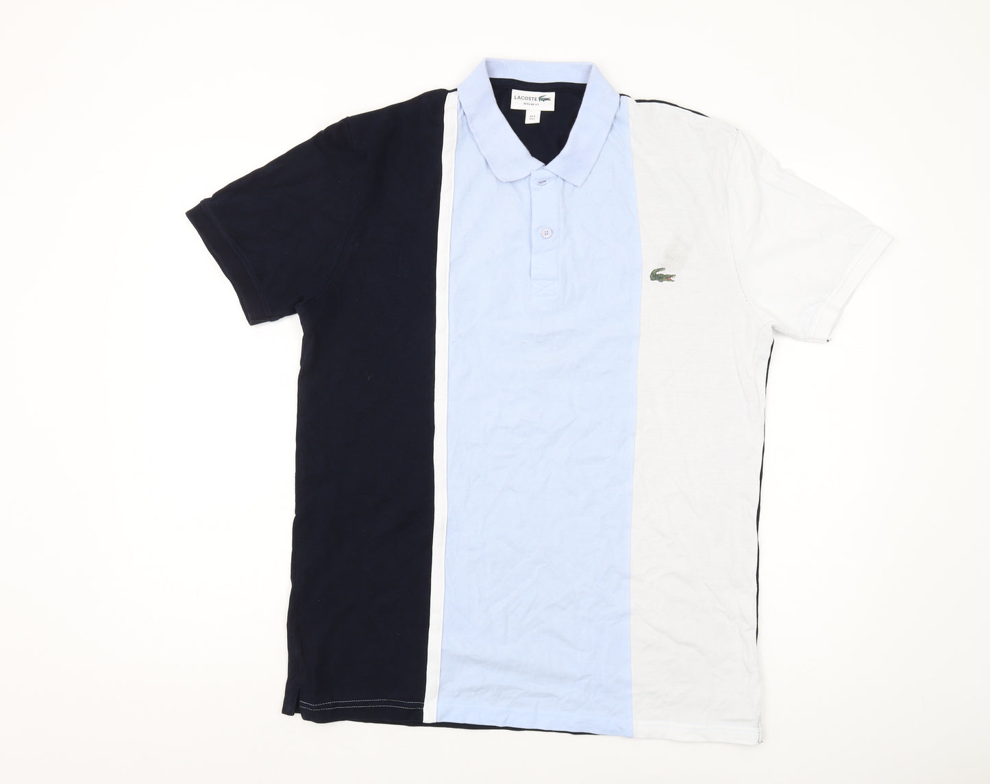 Lacoste Men's Multicoloured Cotton Polo Shirt Size L