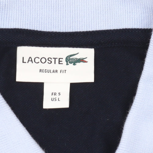 Lacoste Men's Multicoloured Cotton Polo Shirt Size L